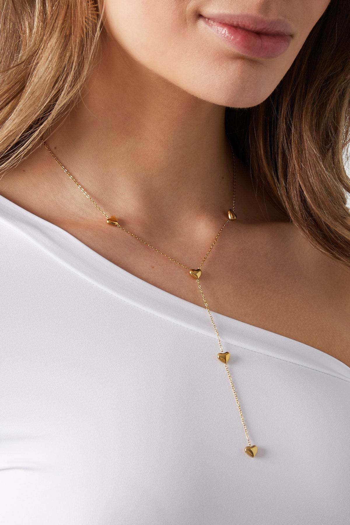 Halskette „Endlose Liebe“ – Goldfarben