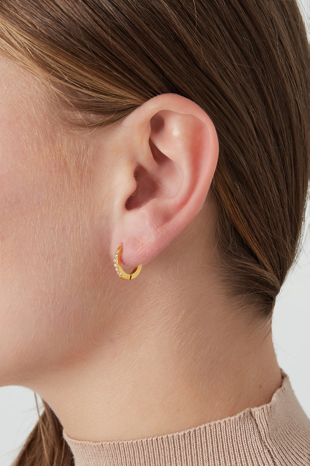 Dazzle-Ohrringe mit Diamanten – Goldfarbe - Goldfarbefarbe