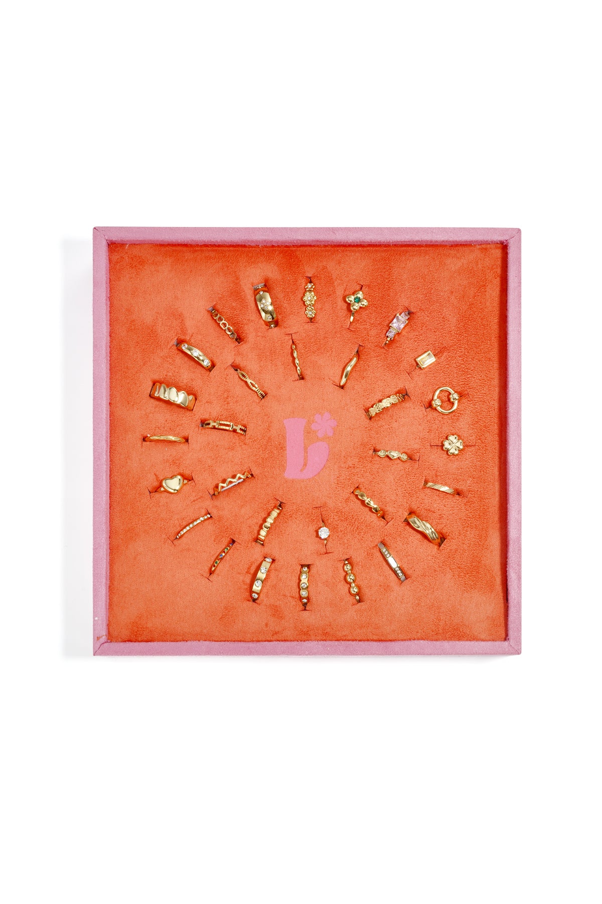 Lilli June Edelstahlringe Display-Set