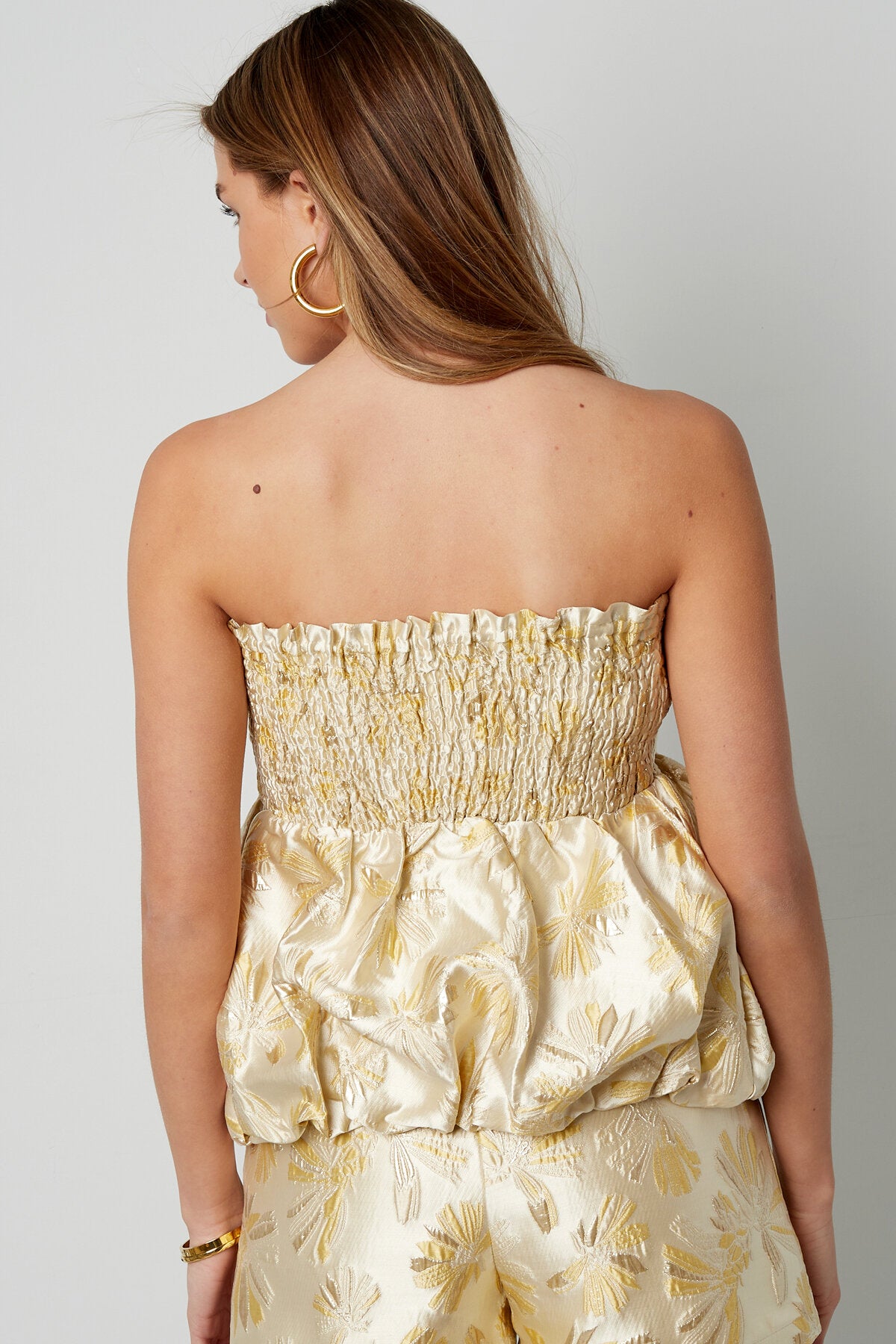 Seidenmischung Ärmelloses Oberteil Peplum Frühling/Sommer