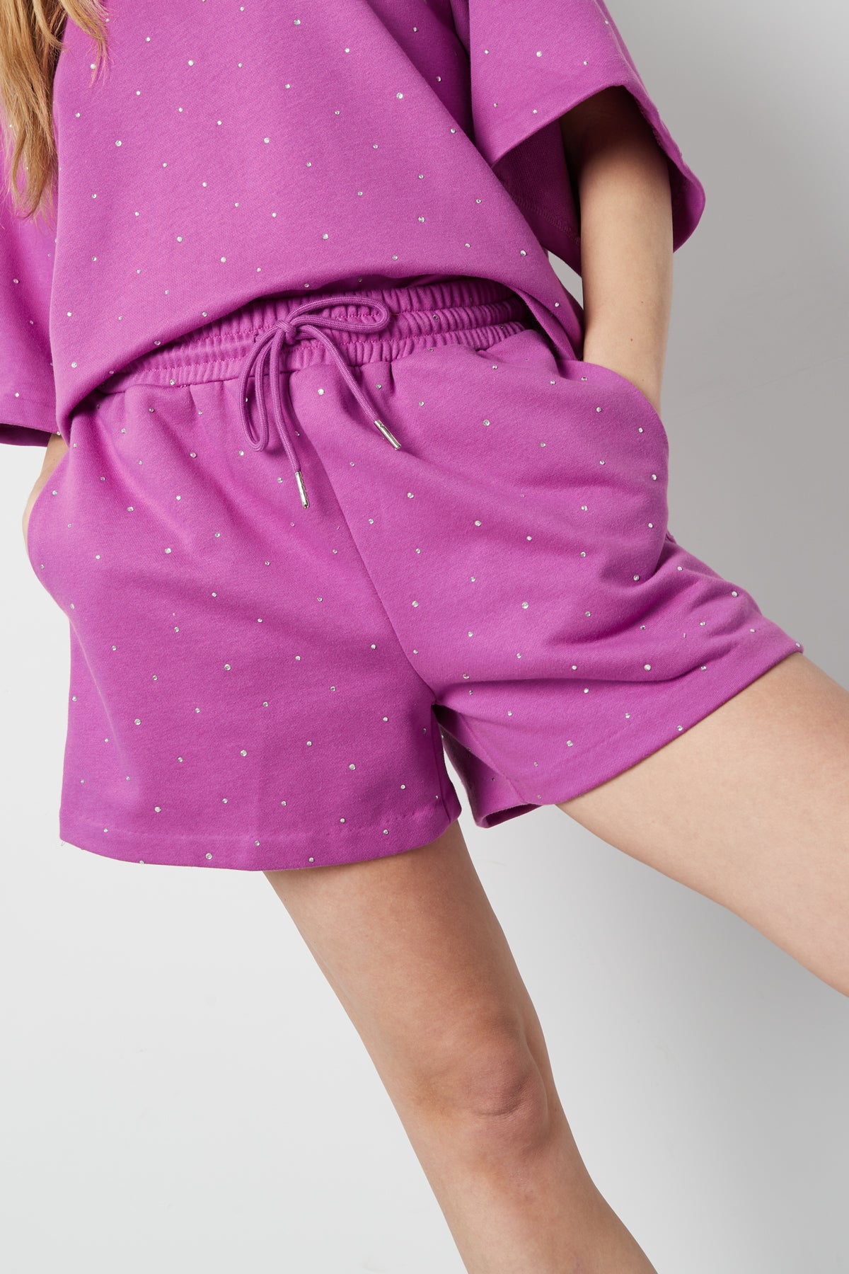 Baumwolle Damen Casual Shorts Zugband Taille