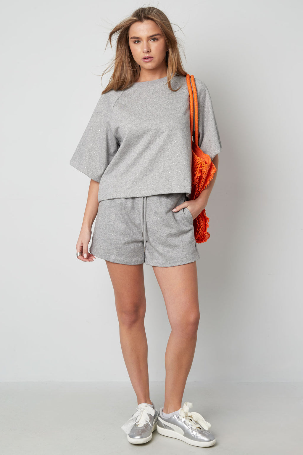 Baumwolle Damen Casual Shorts Zugband Taille