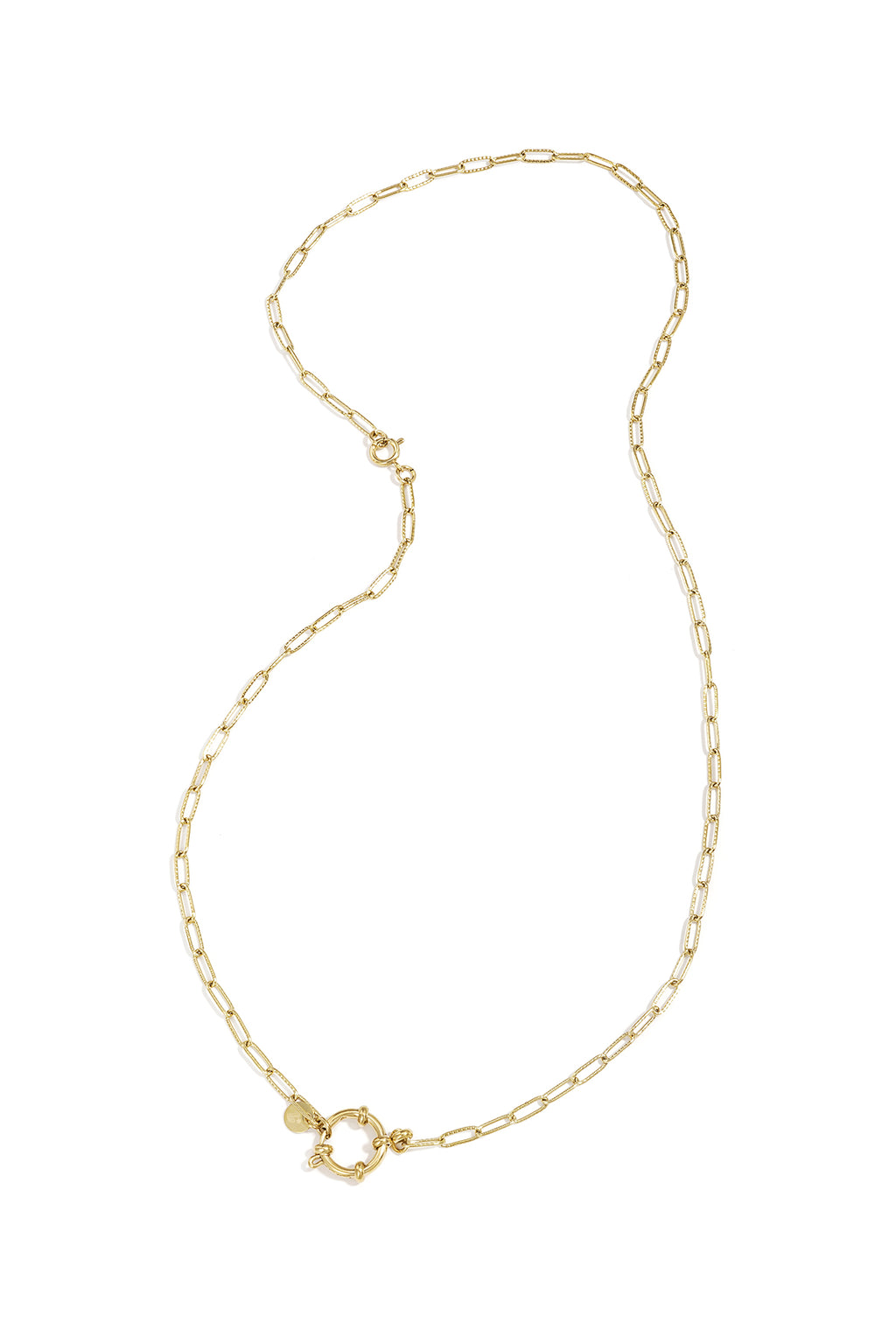 2-in-1-Halskette und -Armband mit ovalen Gliedern