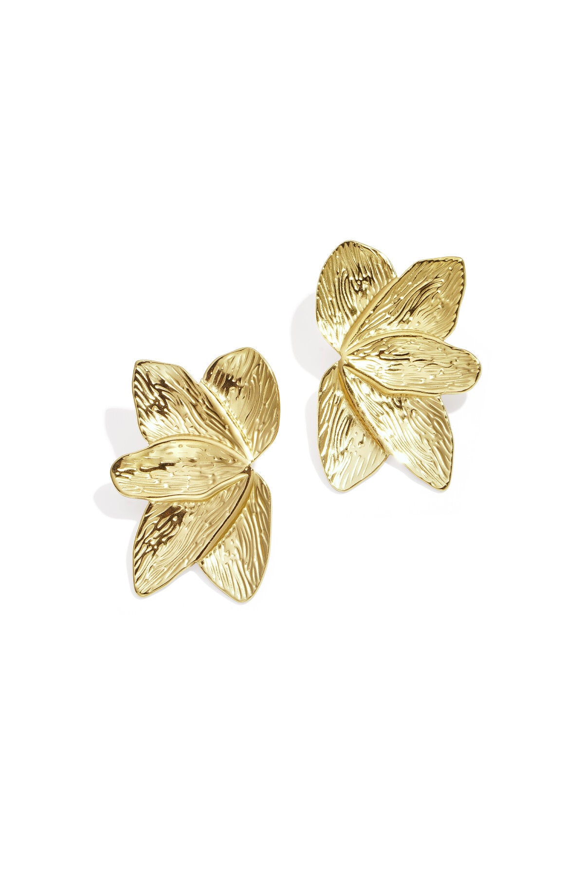 Ohrstecker aus Edelstahl, Blattform, Casual Daily Simple Serie, Damenschmuck