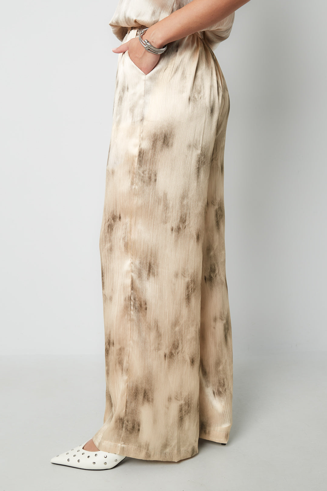 Gewebte Casual Damen Weite Hosen Tie-dye Frühling/Sommer