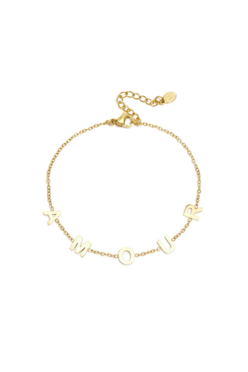 Armband Liebe klobige Buchstaben