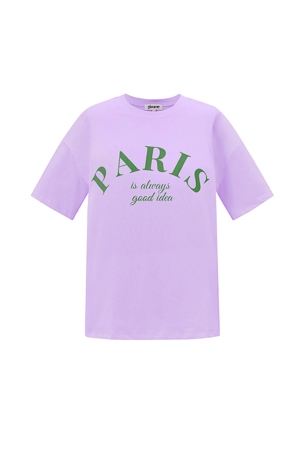 Cotton Damen T-Shirt Casual Letters