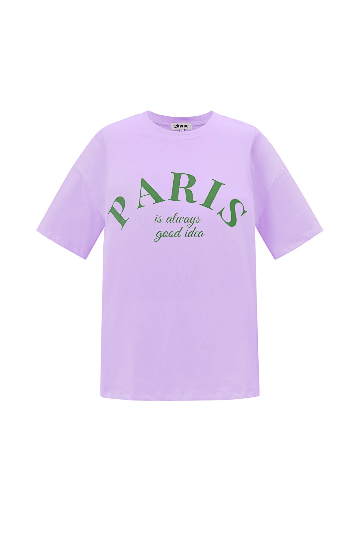 Cotton Damen T-Shirt Casual Letters