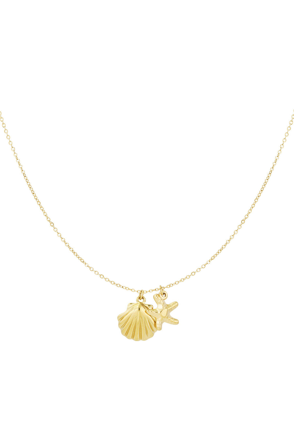 Strandglanz-Halskette – Goldfarben