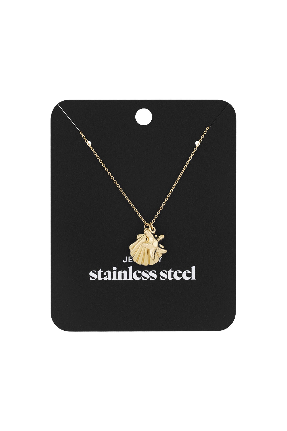 Strandglanz-Halskette – Goldfarben