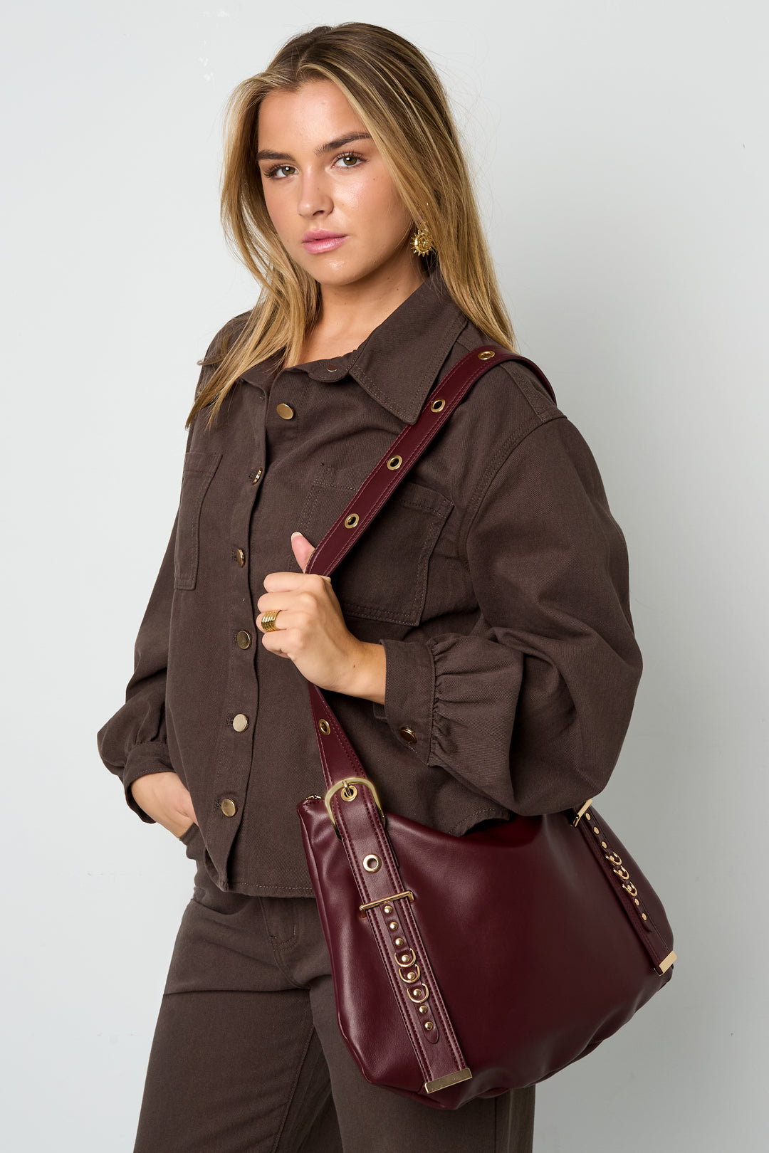 Schultertaschen Einfarbig Lässig PU Alltagsaccessoires