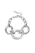Armband mit runden Statement-Ohrringen