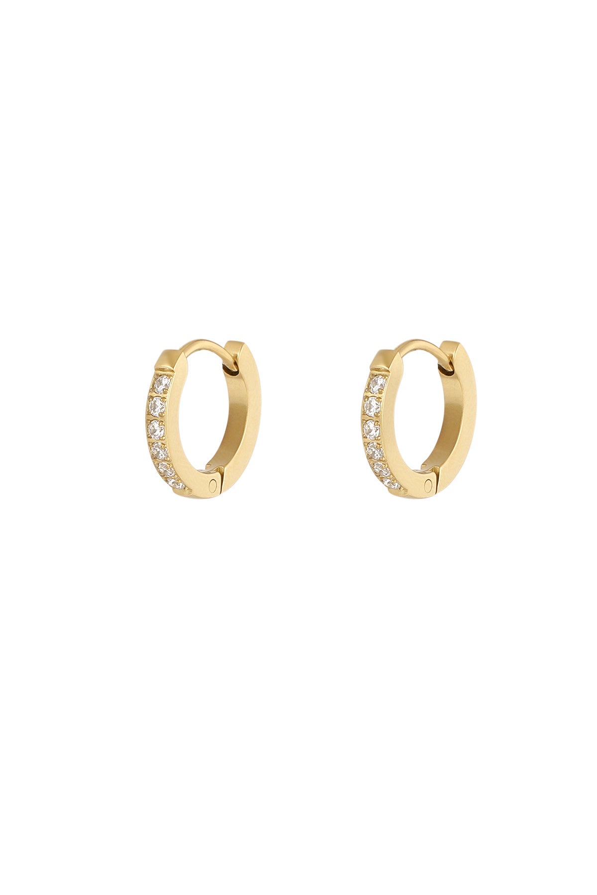 Dazzle-Ohrringe mit Diamanten – Goldfarbe - Goldfarbefarbe