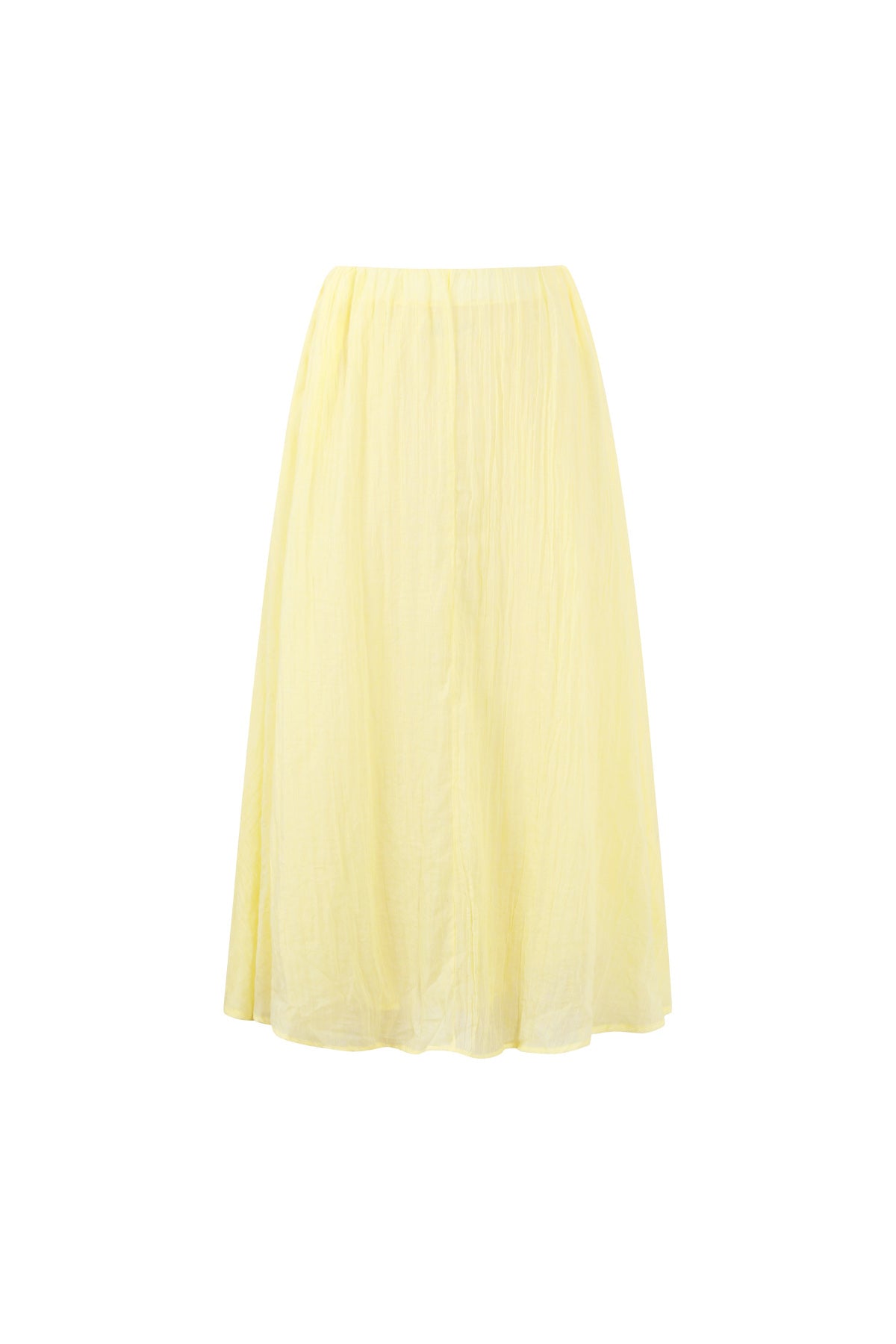 Gewebte Polyesterfaser Damen Maxi Rock Casual Einfarbig