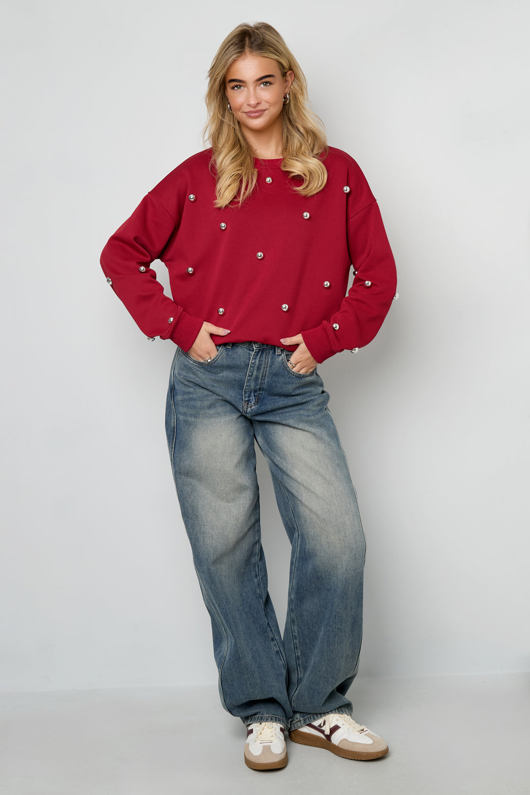 Pullover mit Nieten