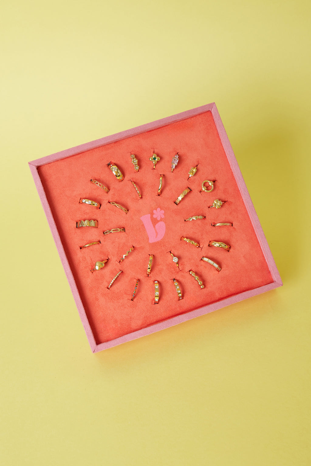 Lilli June Edelstahlringe Display-Set