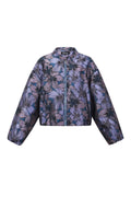 Woven Polyester Fiber Damen Bomberjacke Casual Blumenmuster