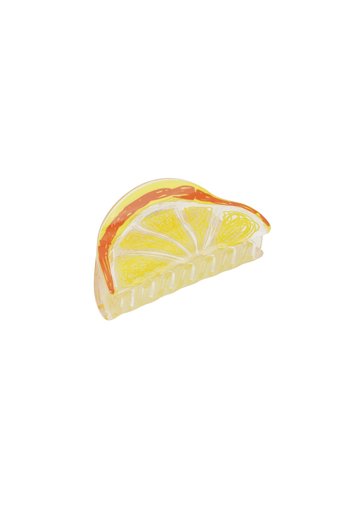 Haarspange Zitrone mit einem Hauch von Orange