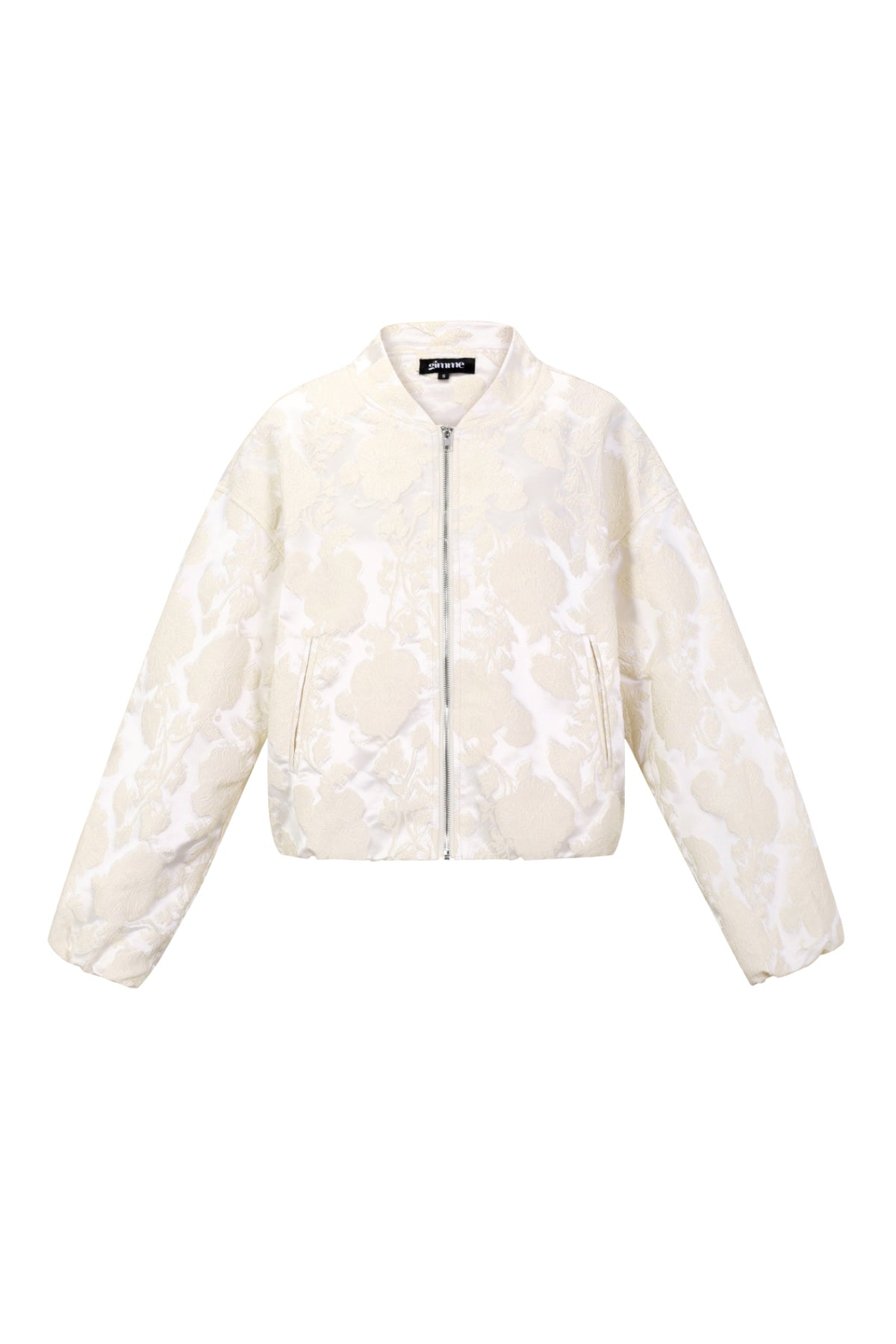 Woven Polyester Fiber Damen Bomberjacke Casual Blumenmuster