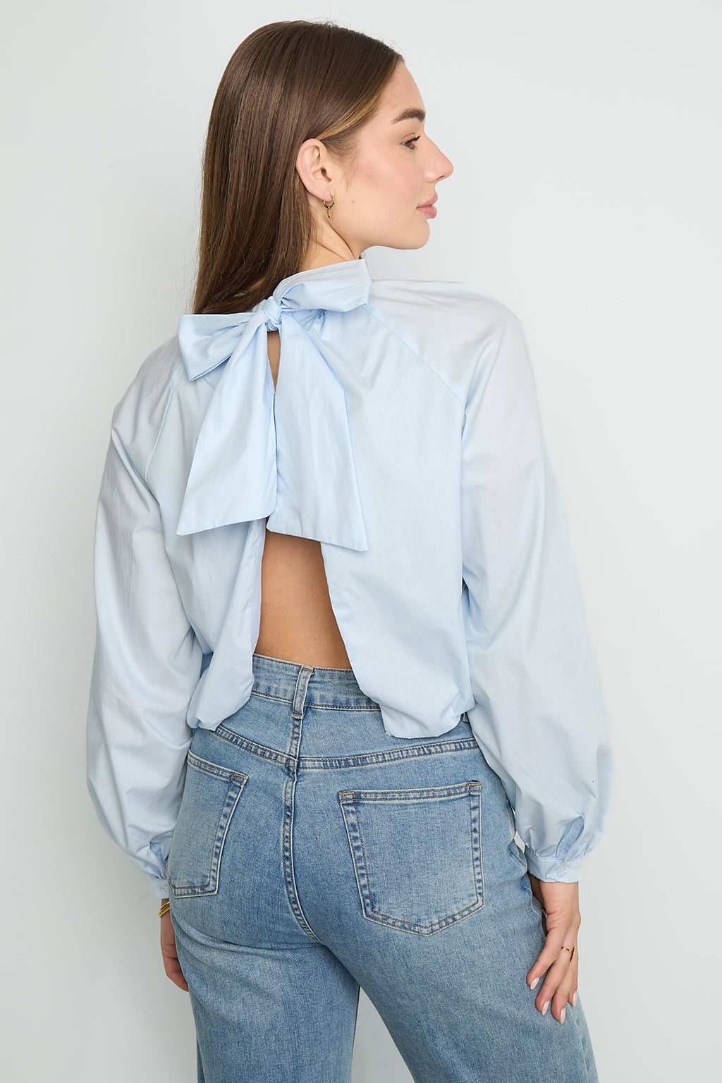 Schleifenoberteil, offener Rücken