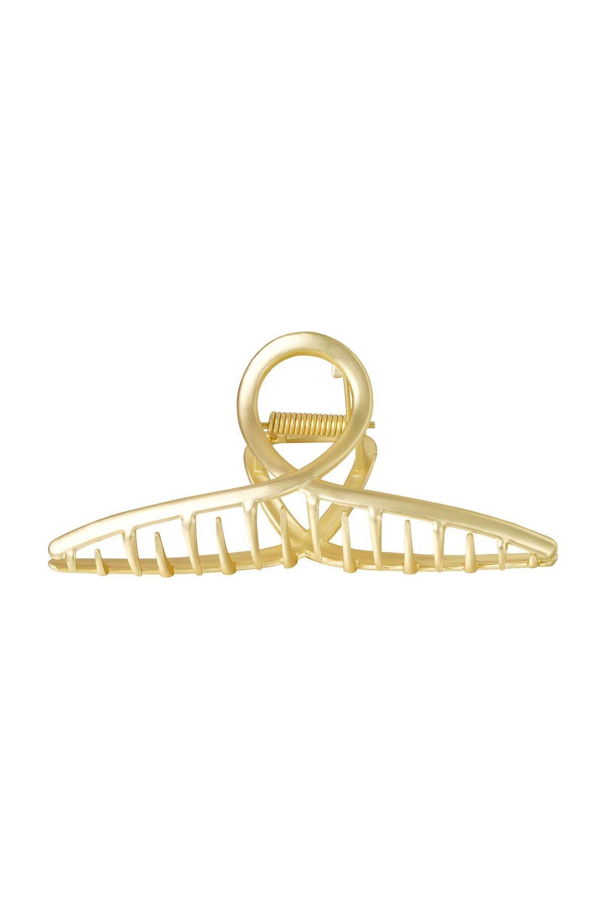 Haarklammer Yvonne Vintage Goldfarbe Metall