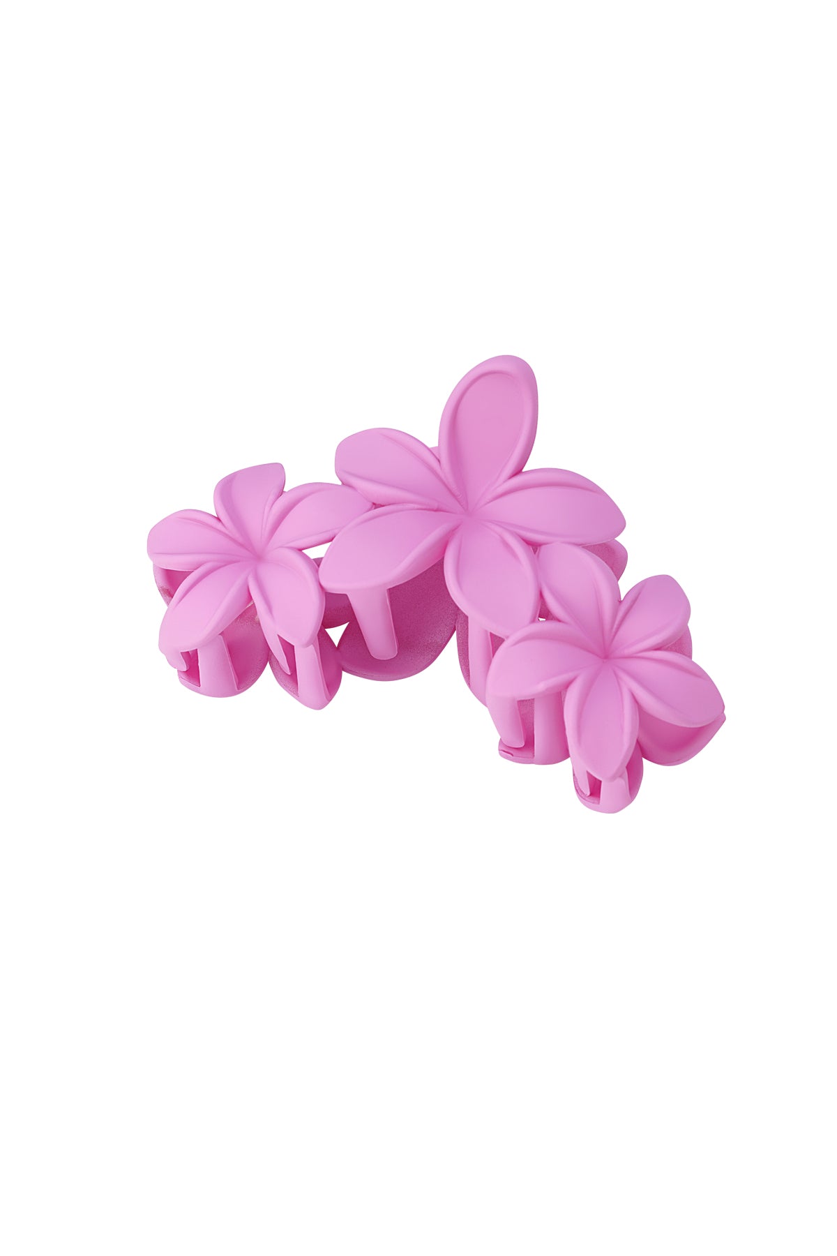 Haarspange mit großen Blumen – Zuckerwatte-Rosa