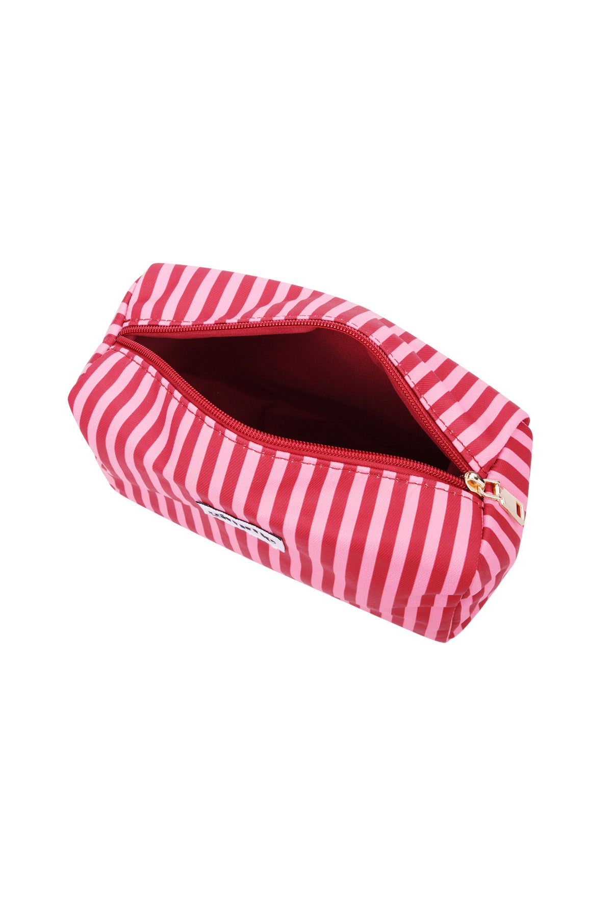 Kosmetiktasche kleine Streifen - Rosa Rot