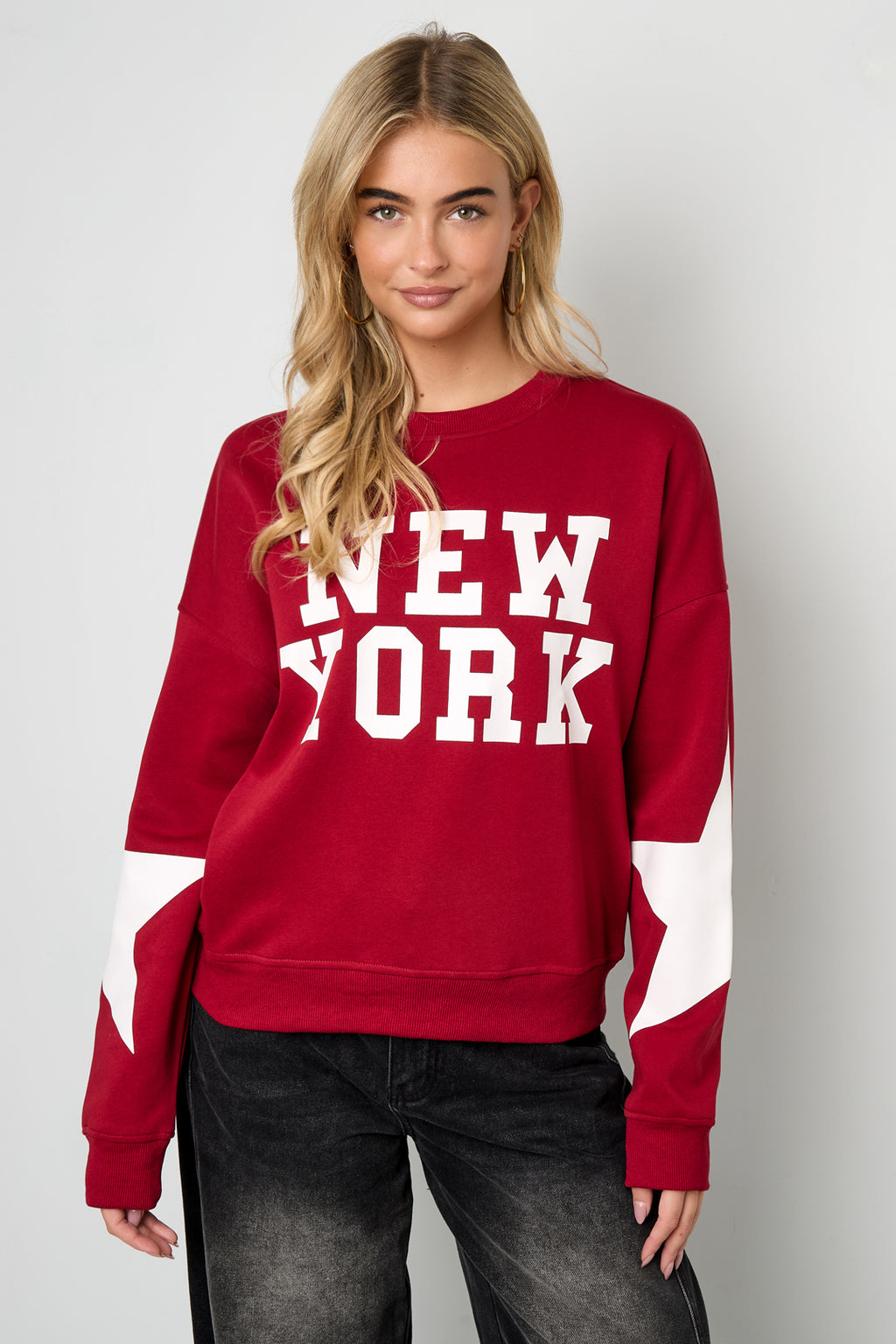 New York Pullover mit Stern