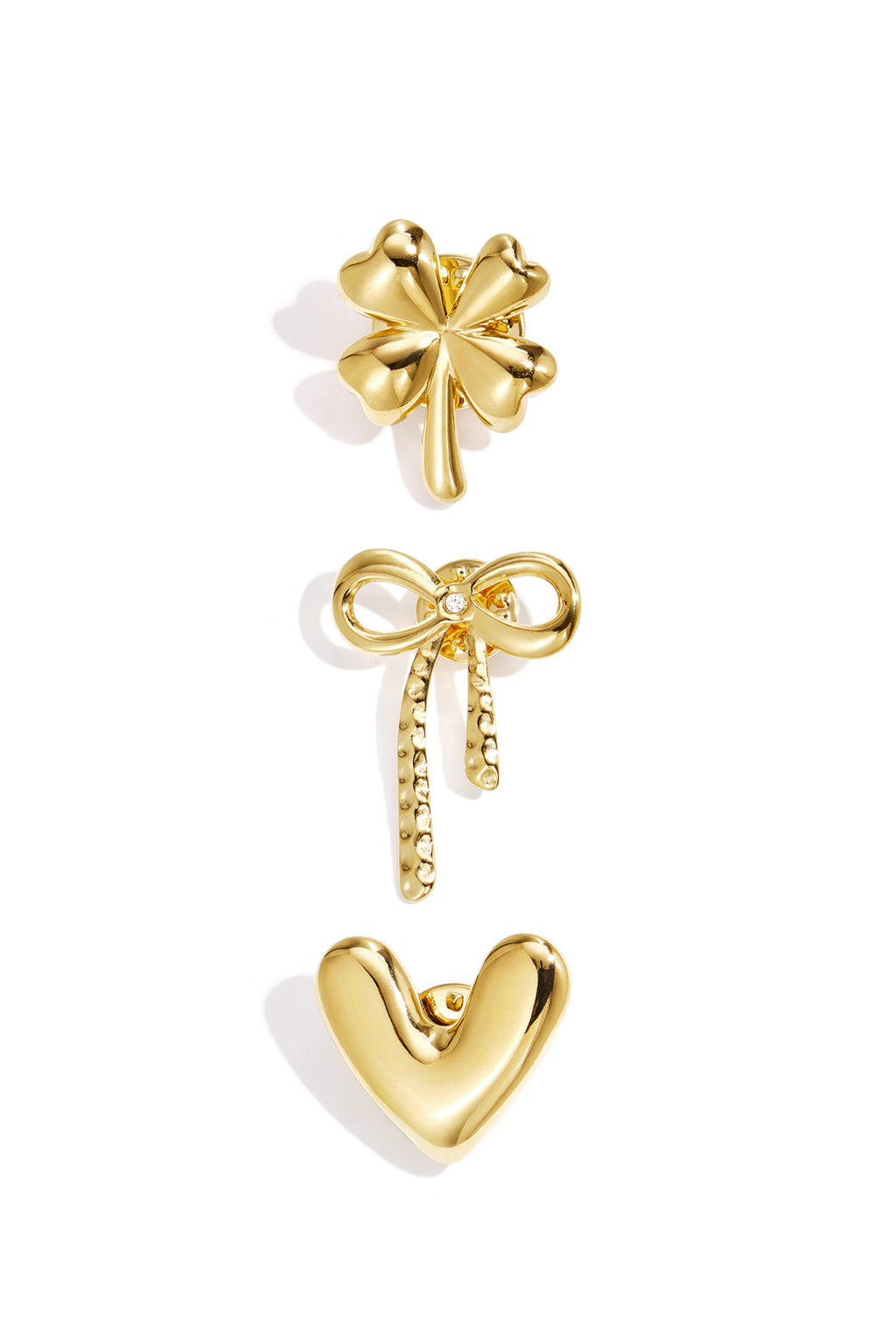 Edelstahlbrosche Herz schlichte Alltags-Serie Damenschmuck