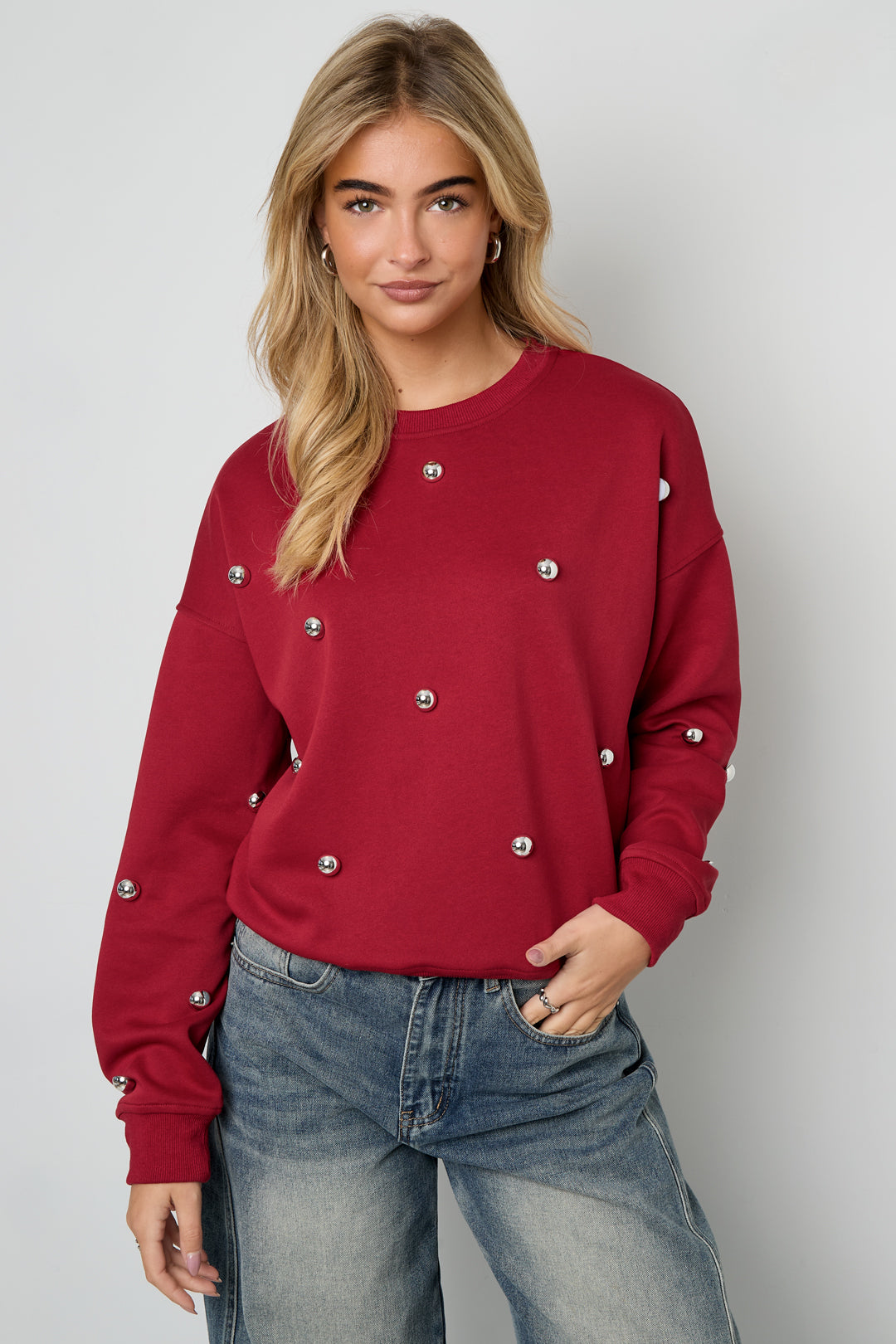 Pullover mit Nieten