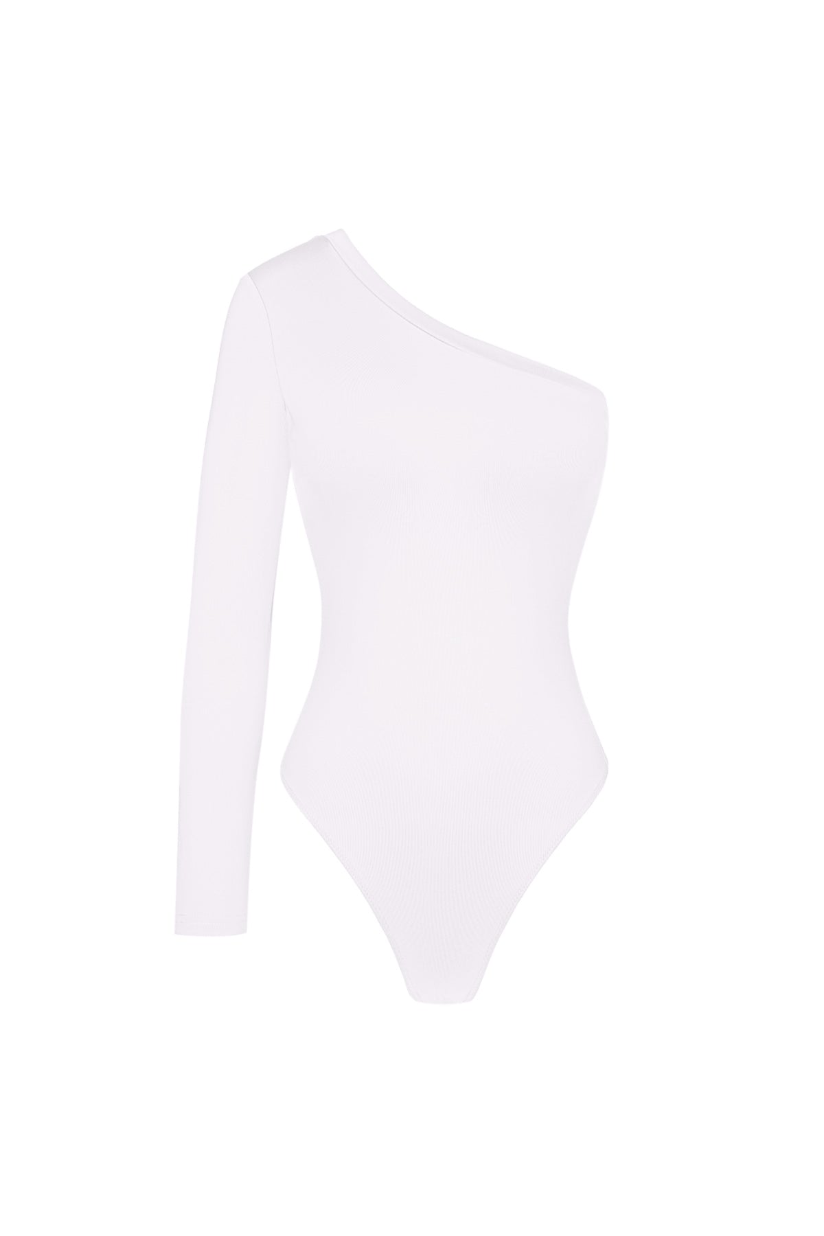Polyester Damen Ein-Schulter Body Asymmetrisches Design