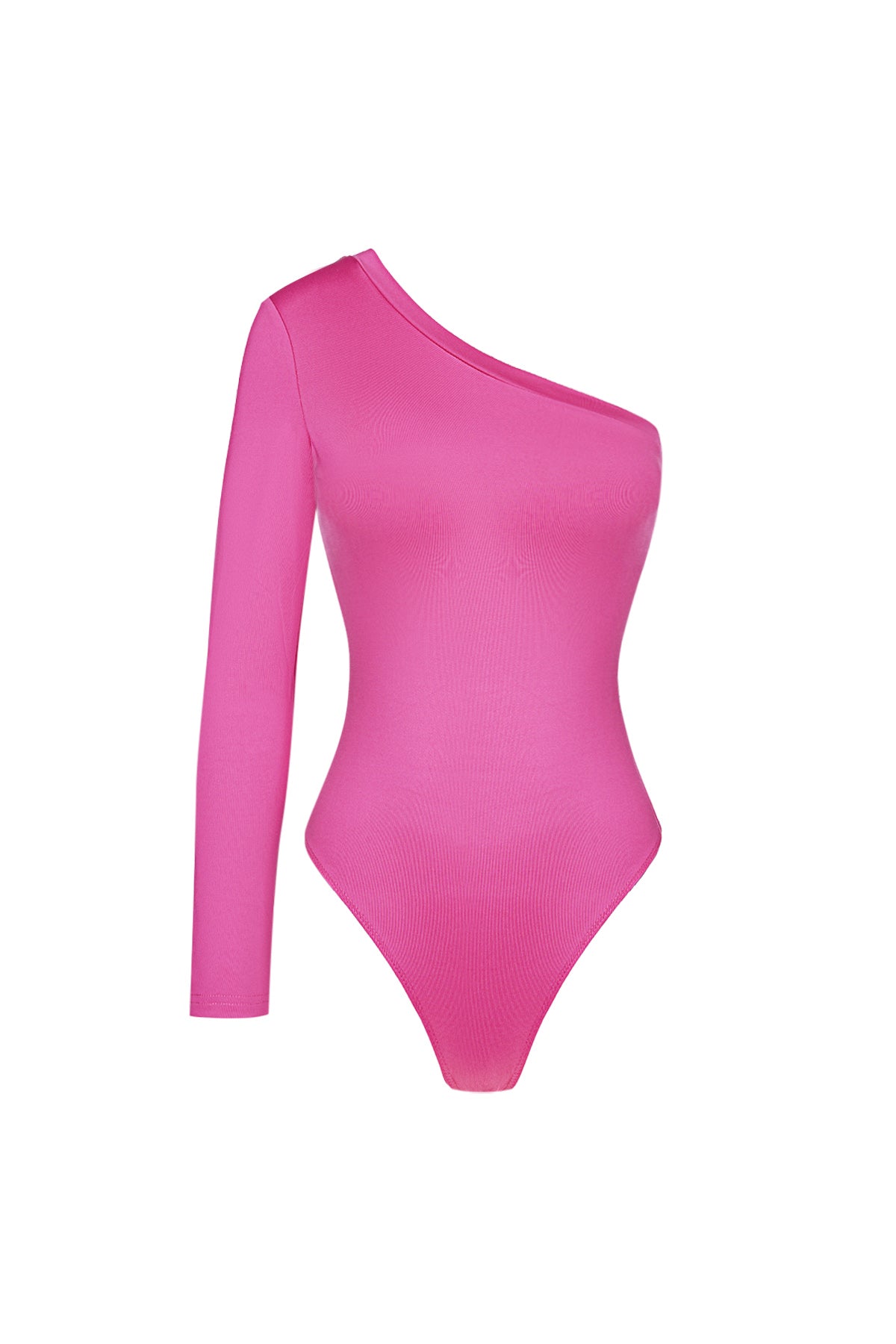 Polyester Damen Ein-Schulter Body Asymmetrisches Design