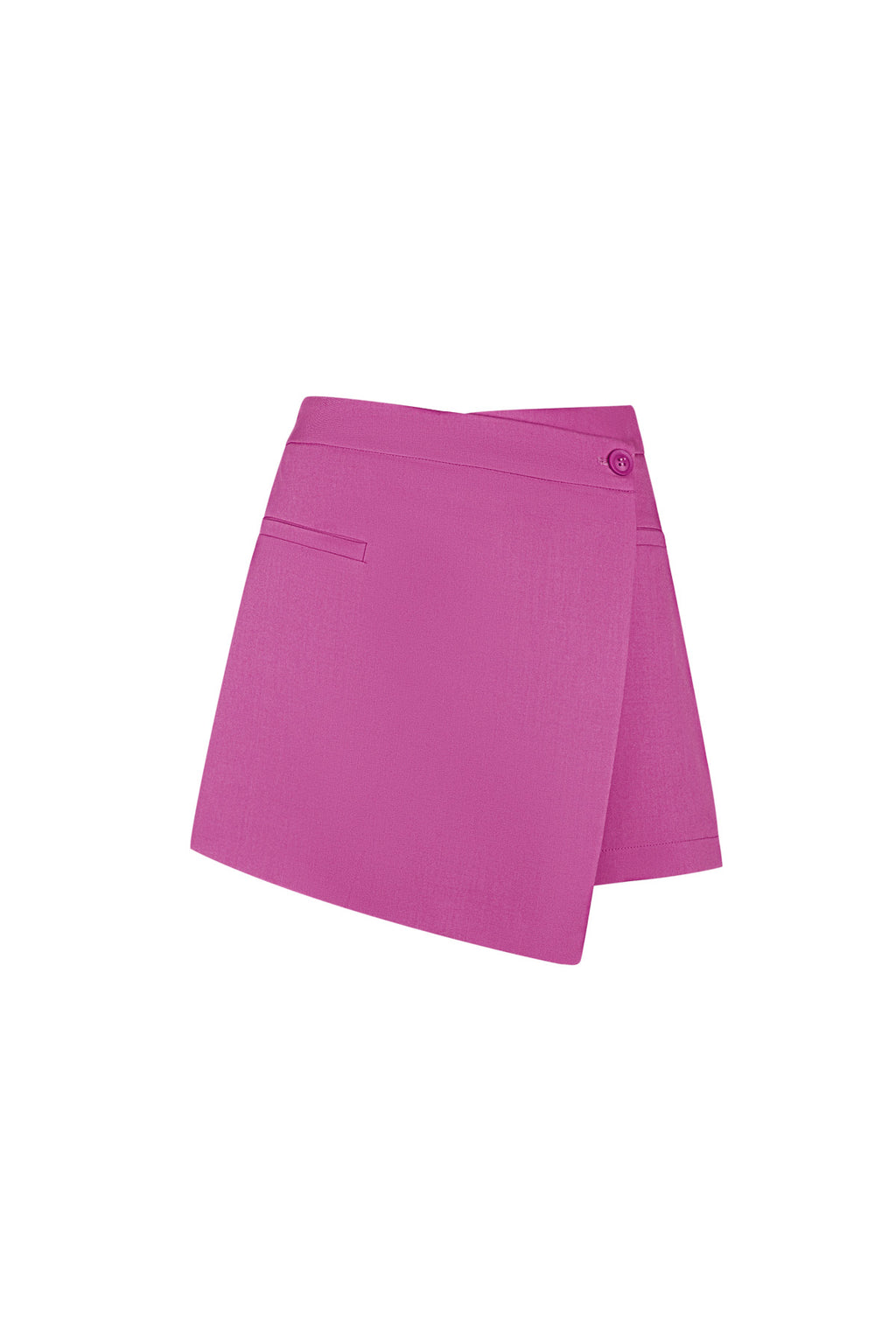 Polyester Damen Minirock Asymmetrisches Wrap-Design