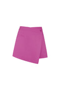 Polyester Damen Minirock Asymmetrisches Wrap-Design