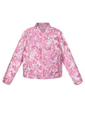 Polyester Damen Kurze Jacke Blumenmuster Sportlich