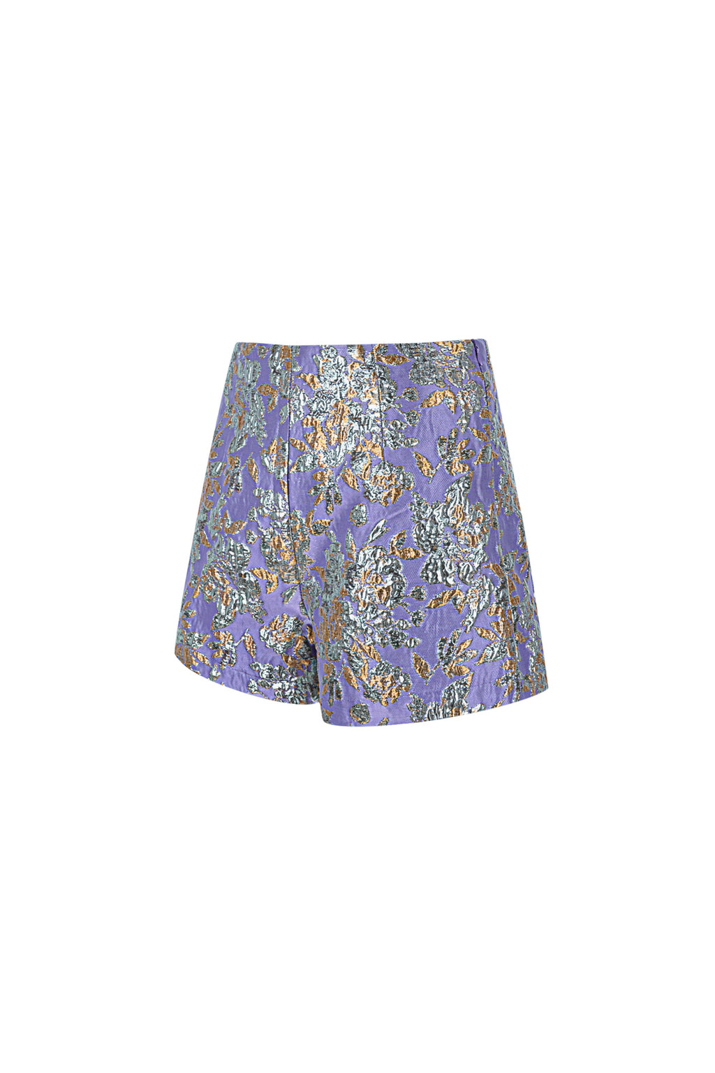 Polyester Damen-Hochtaillierte Shorts Blumenmuster