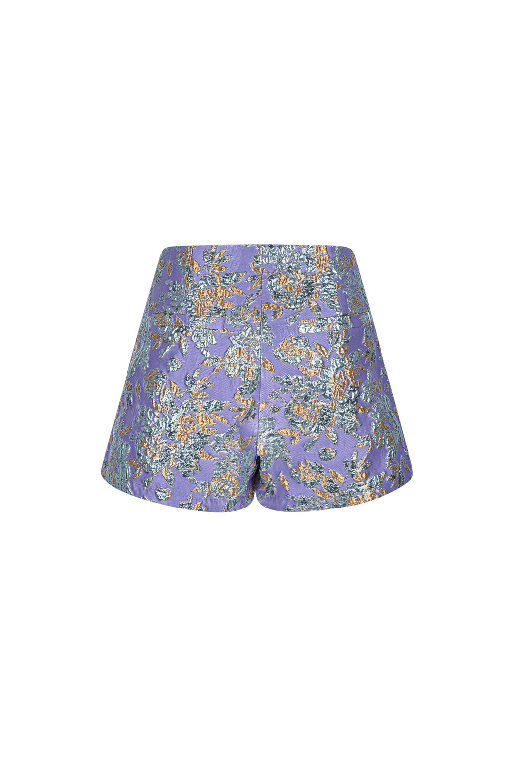 Polyester Damen-Hochtaillierte Shorts Blumenmuster