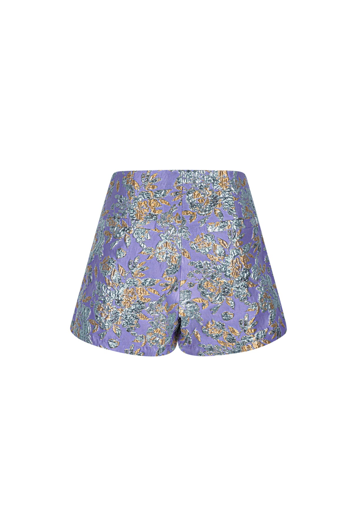 Polyester Damen-Hochtaillierte Shorts Blumenmuster