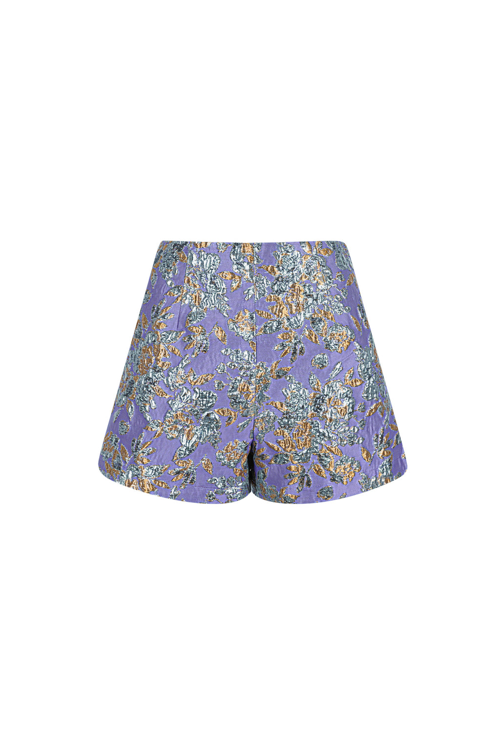 Polyester Damen-Hochtaillierte Shorts Blumenmuster