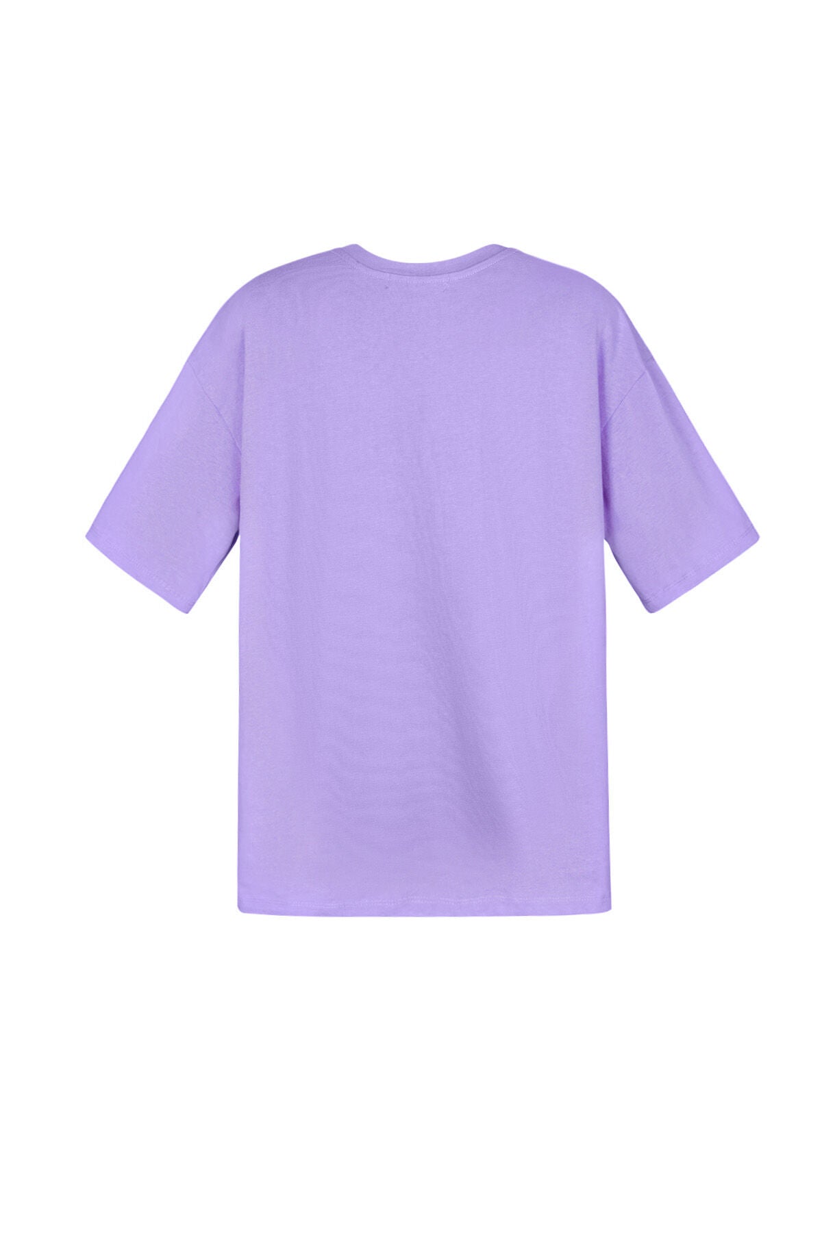 Baumwolle Damen T-Shirt Oversized Schmetterlingsdruck