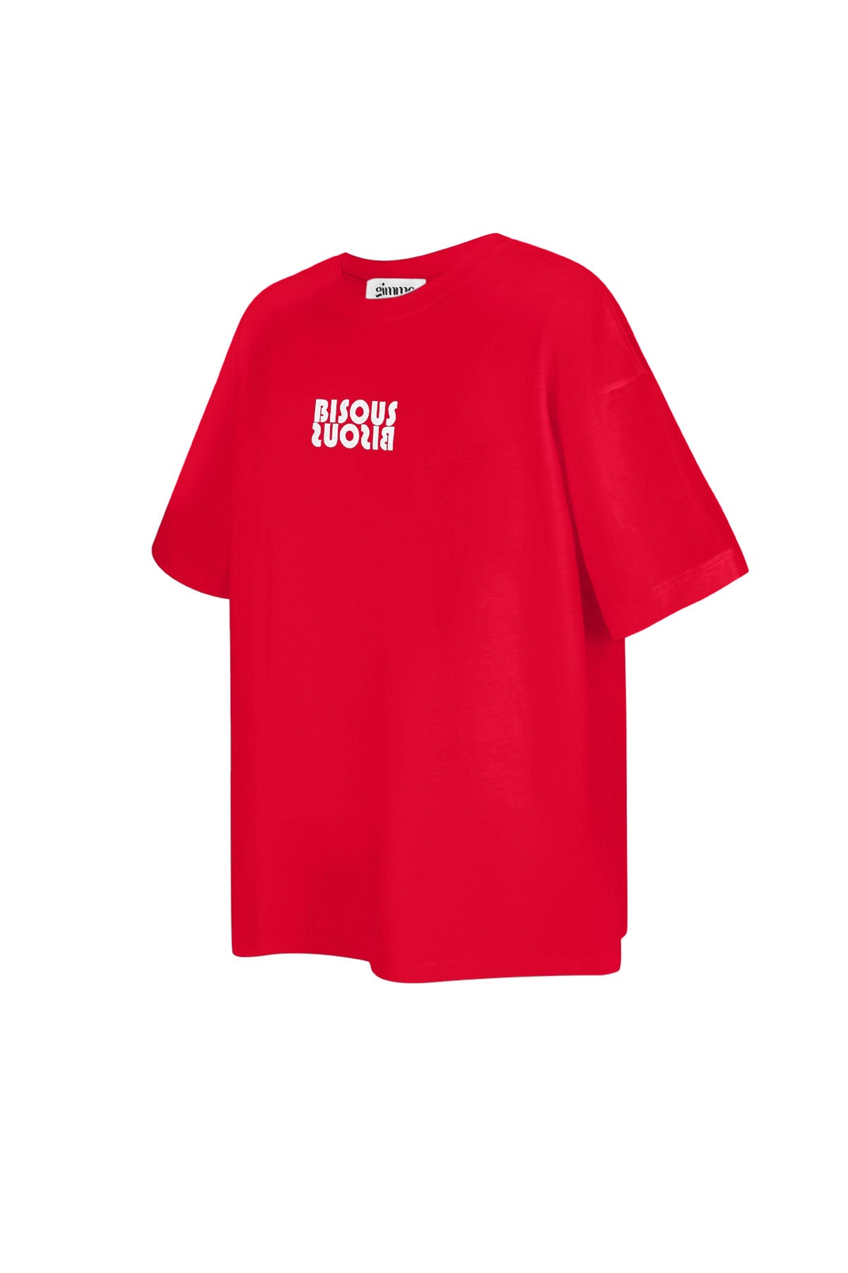 Baumwolle Damen T-Shirt Oversized Logo Print