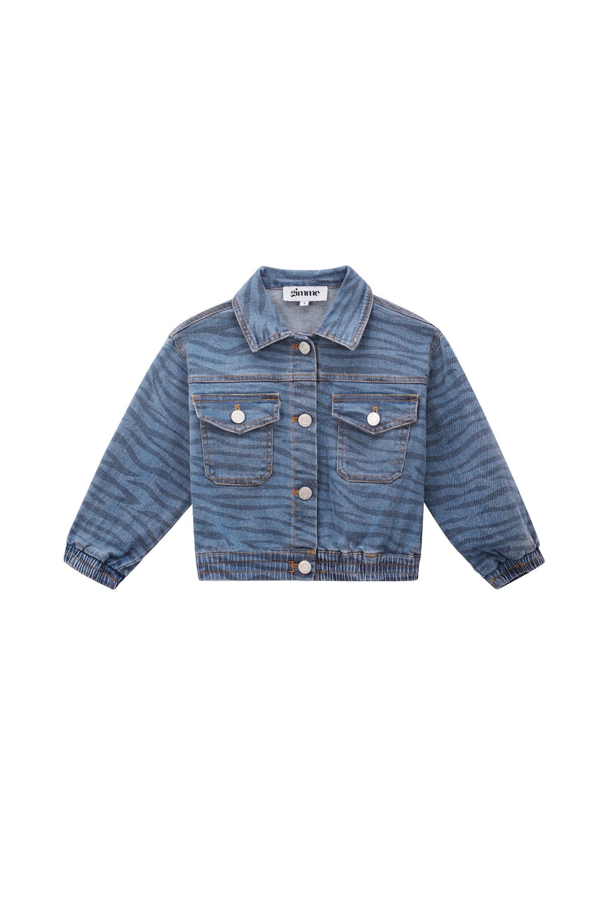 Baumwoll Kinder Jeansjacke Klassisches Gestreiftes Design