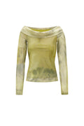 Gewebter Polyester Damen Langarm Oberteil Elegantes Einfarbig Frühling/Sommer