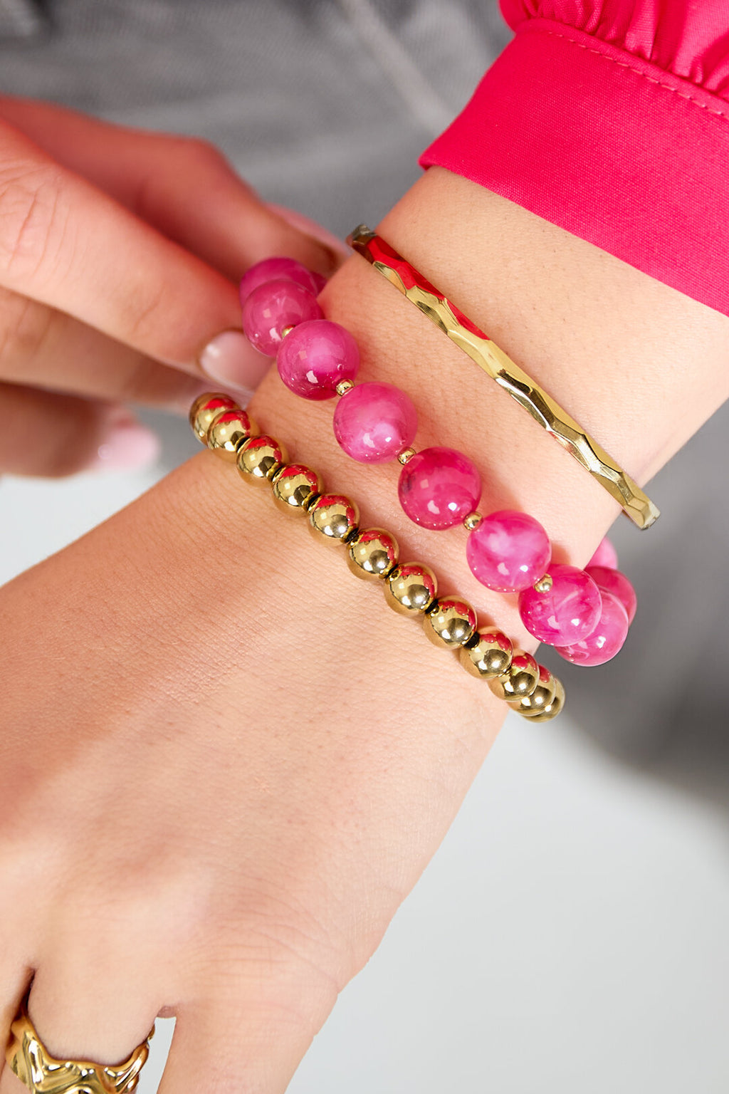 Armbandset mit runden Perlen