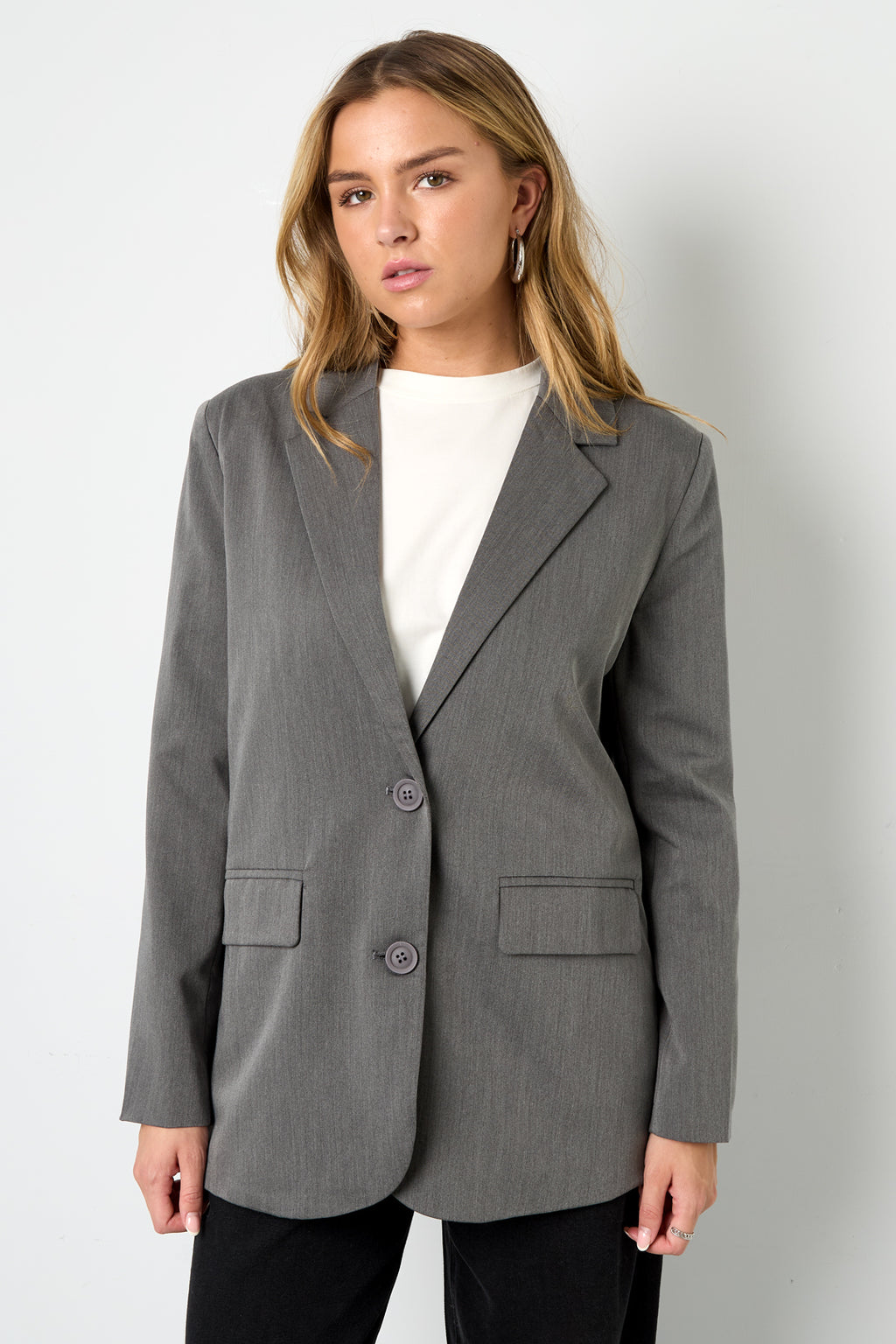Gewebte Polyesterfasern Damen-Blazer Elegant Letters