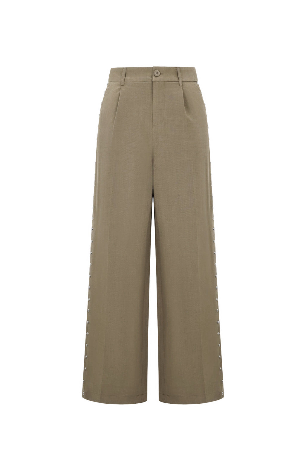 Gewebte Polyesterfasern Damen Weite Hose Elegant Einfarbig Herbst/Winter