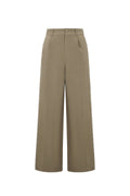 Gewebte Polyesterfasern Damen Weite Hose Elegant Einfarbig Herbst/Winter