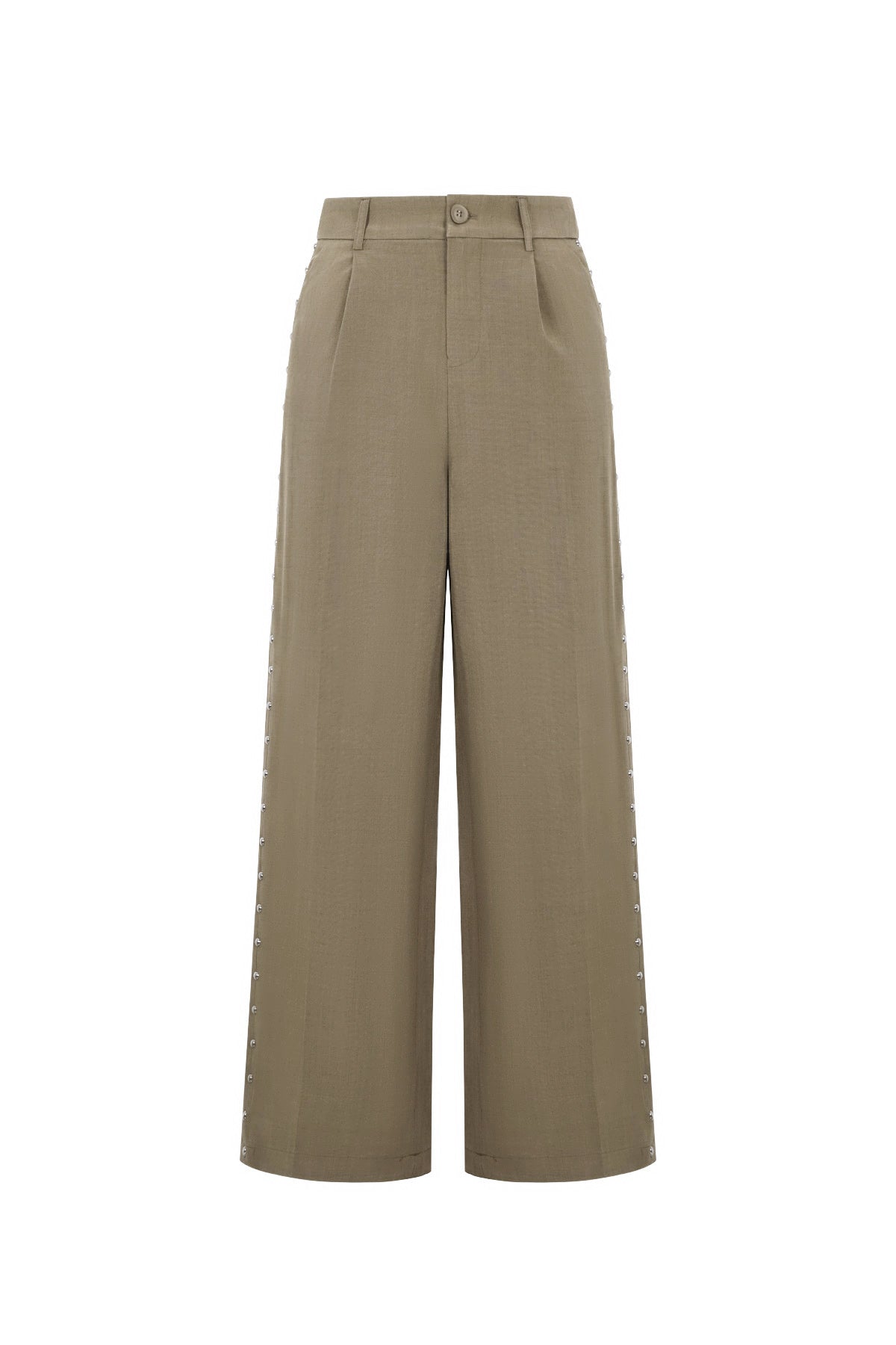 Gewebte Polyesterfasern Damen Weite Hose Elegant Einfarbig Herbst/Winter
