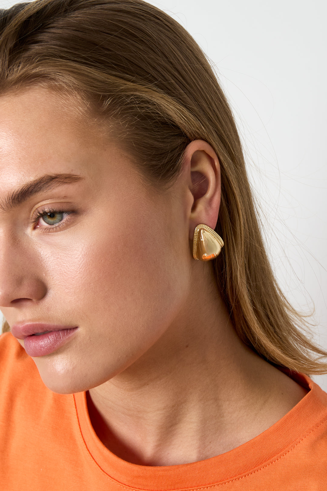 Ohrstecker aus Legierung, Tropfenform, Retro-Stil, schlichte Alltags-Serie, Damenschmuck