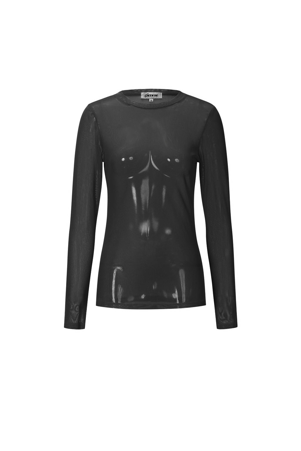 Langarmshirt aus Netzgewebe